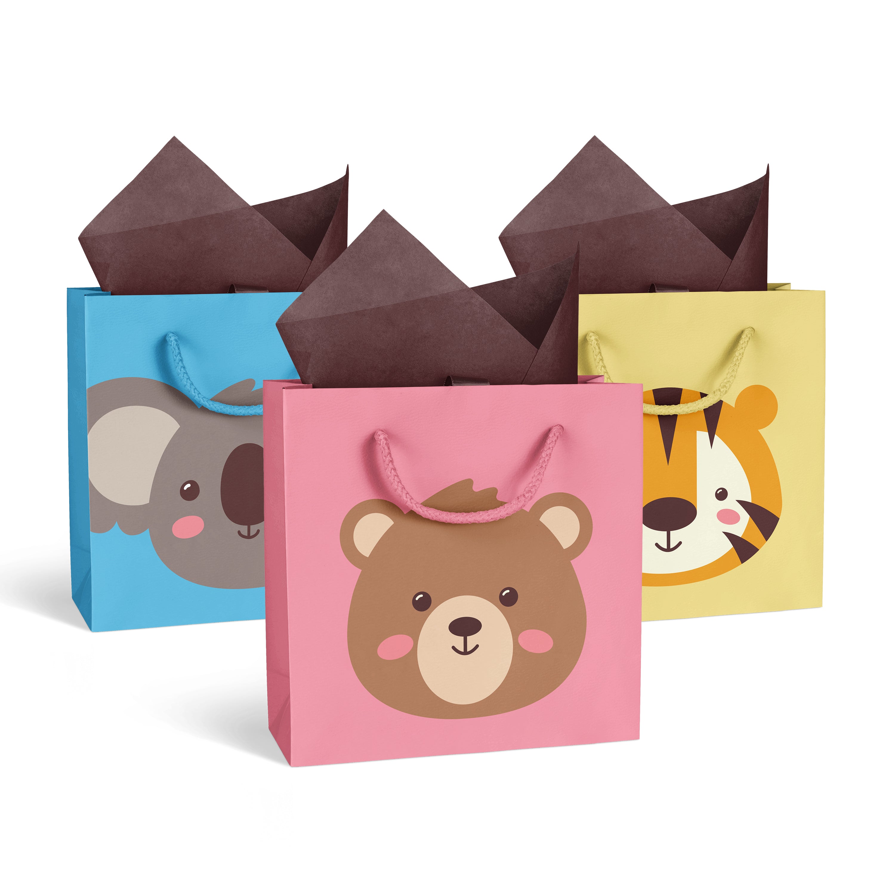 Baby Animal Gift Bags - 3pk