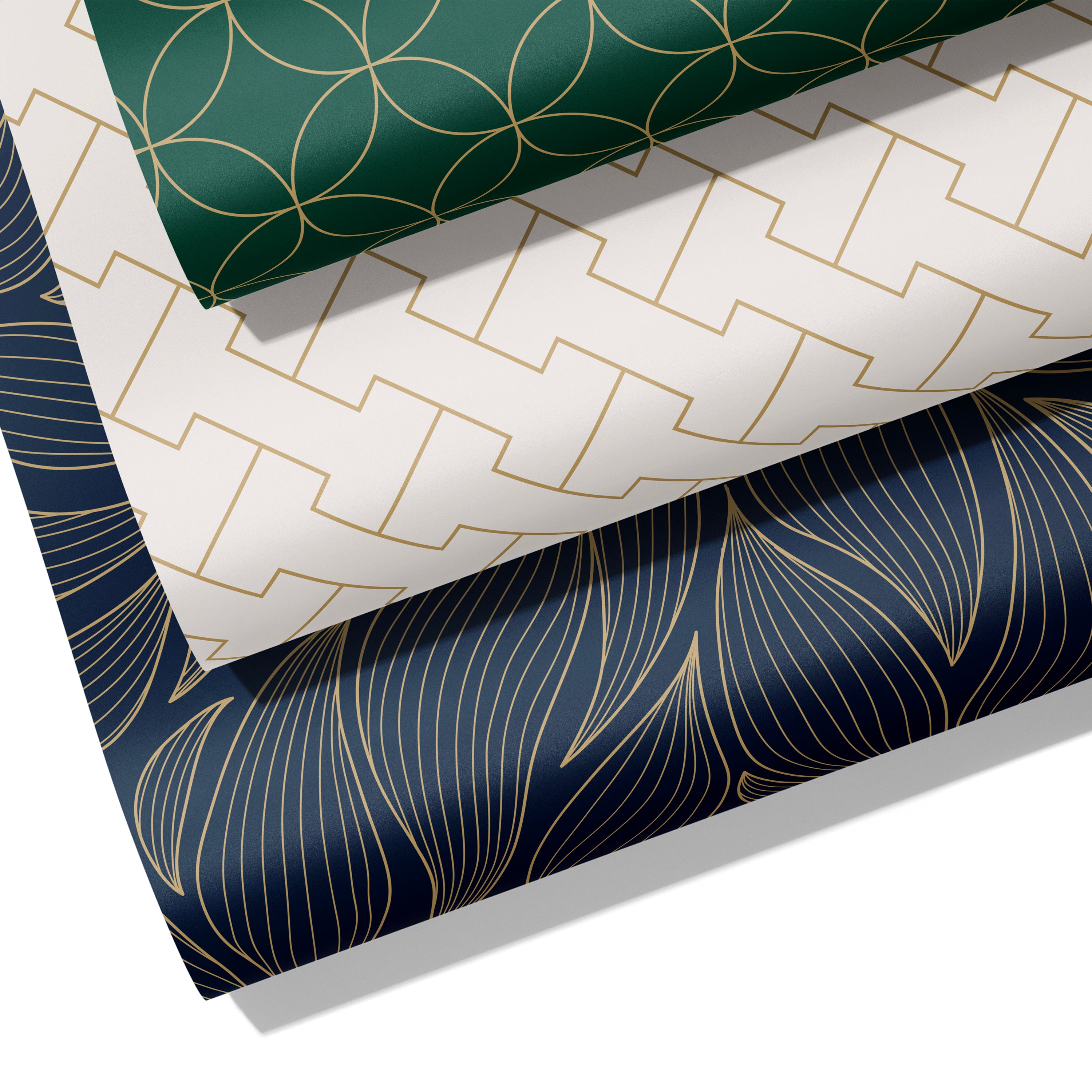 50cm x 70cm Eco-Friendly Wrapping Paper - Luxe Elegant Bundle (6 Sheets)