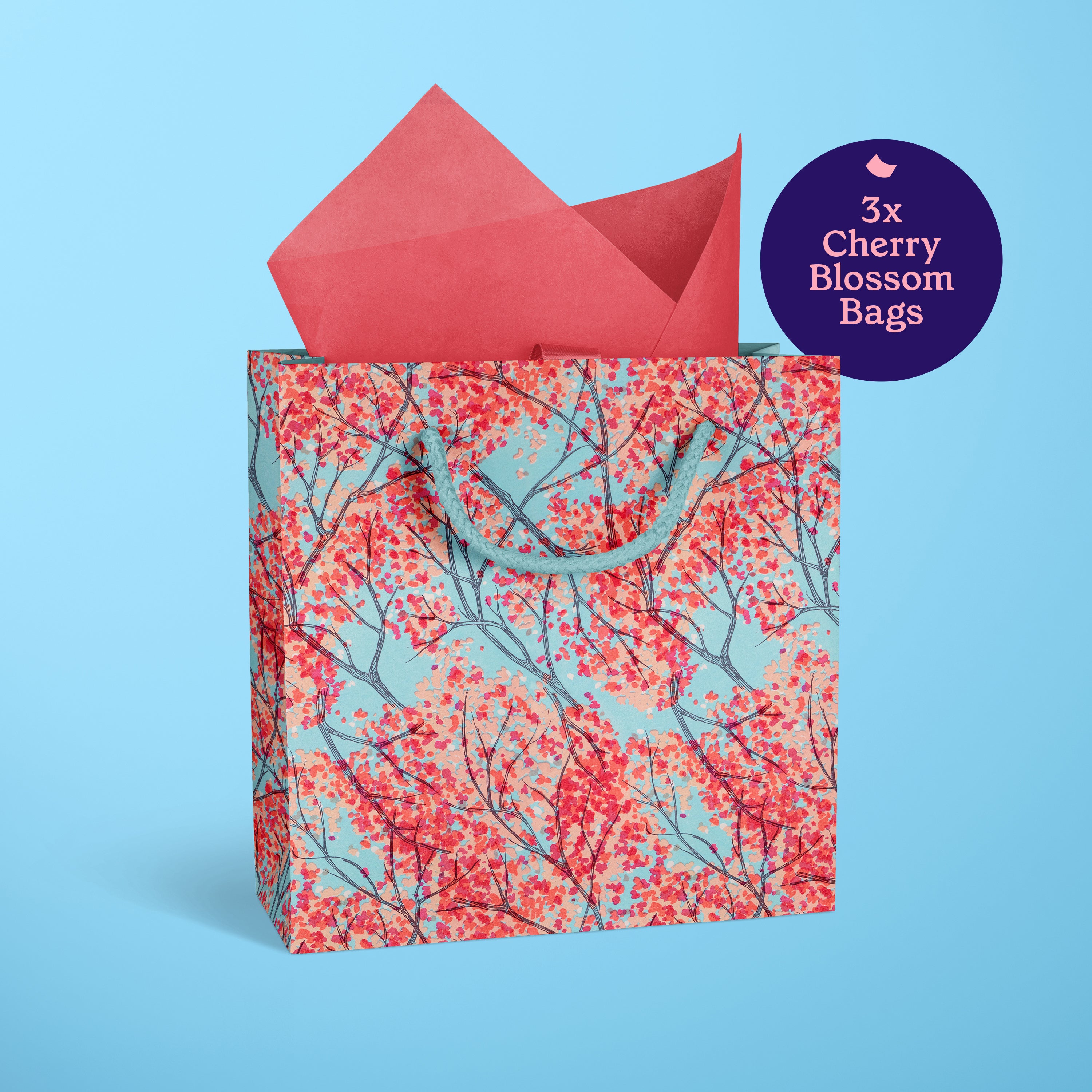 Cherry Blossom Gift Bags - 3pk