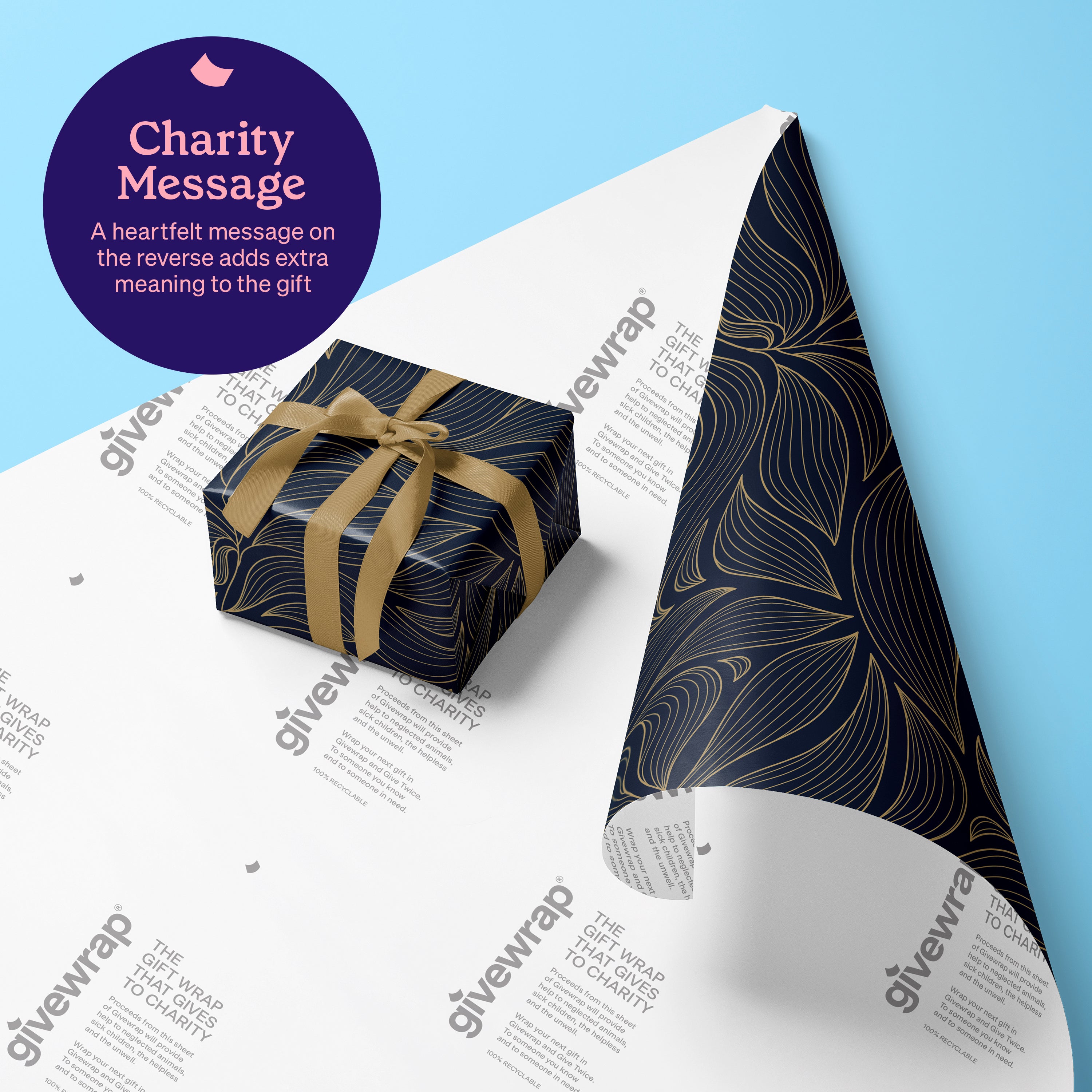 50cm x 70cm Eco-Friendly Wrapping Paper - Luxe Elegant Bundle (6 Sheets)