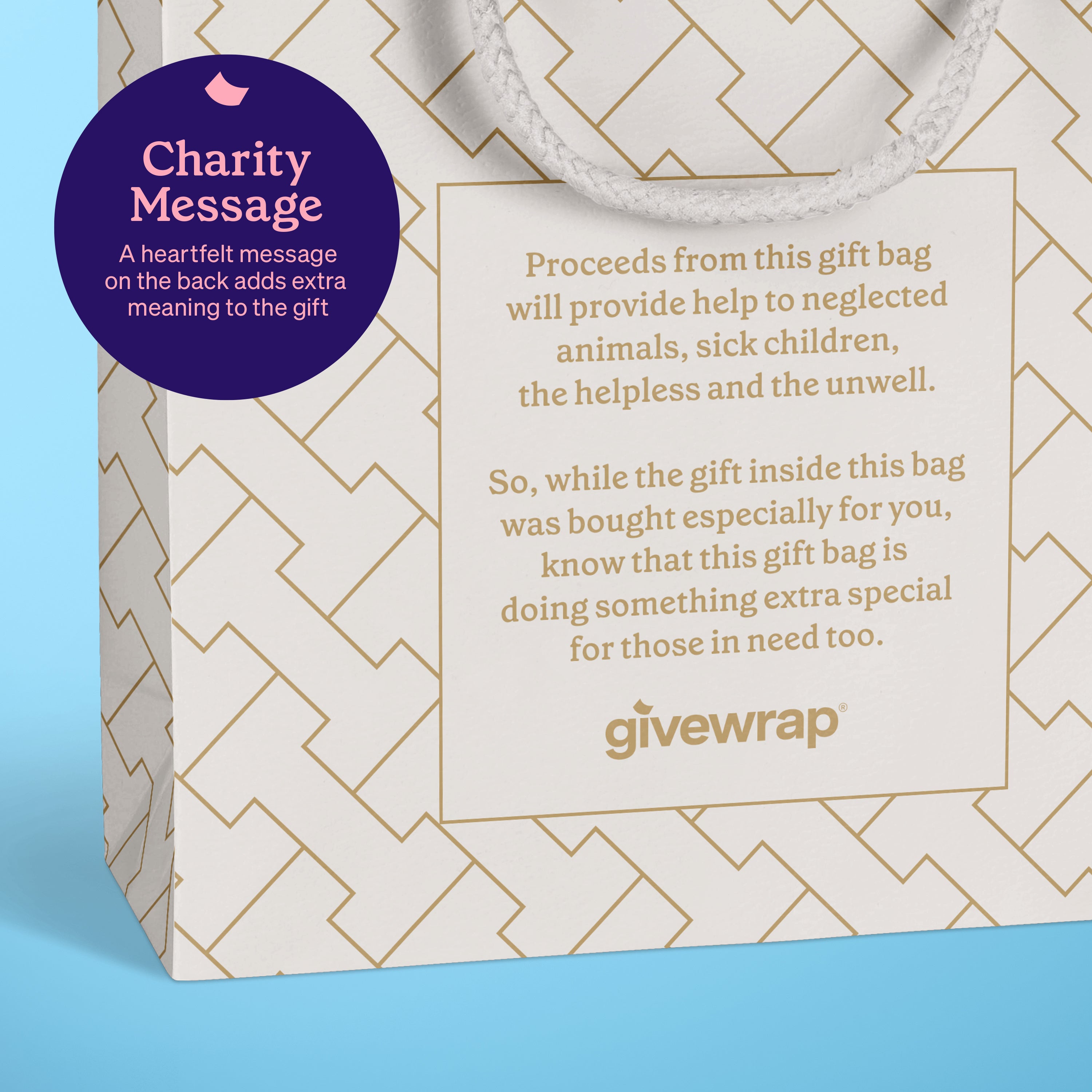 Luxe White Gift Bags - 10pk