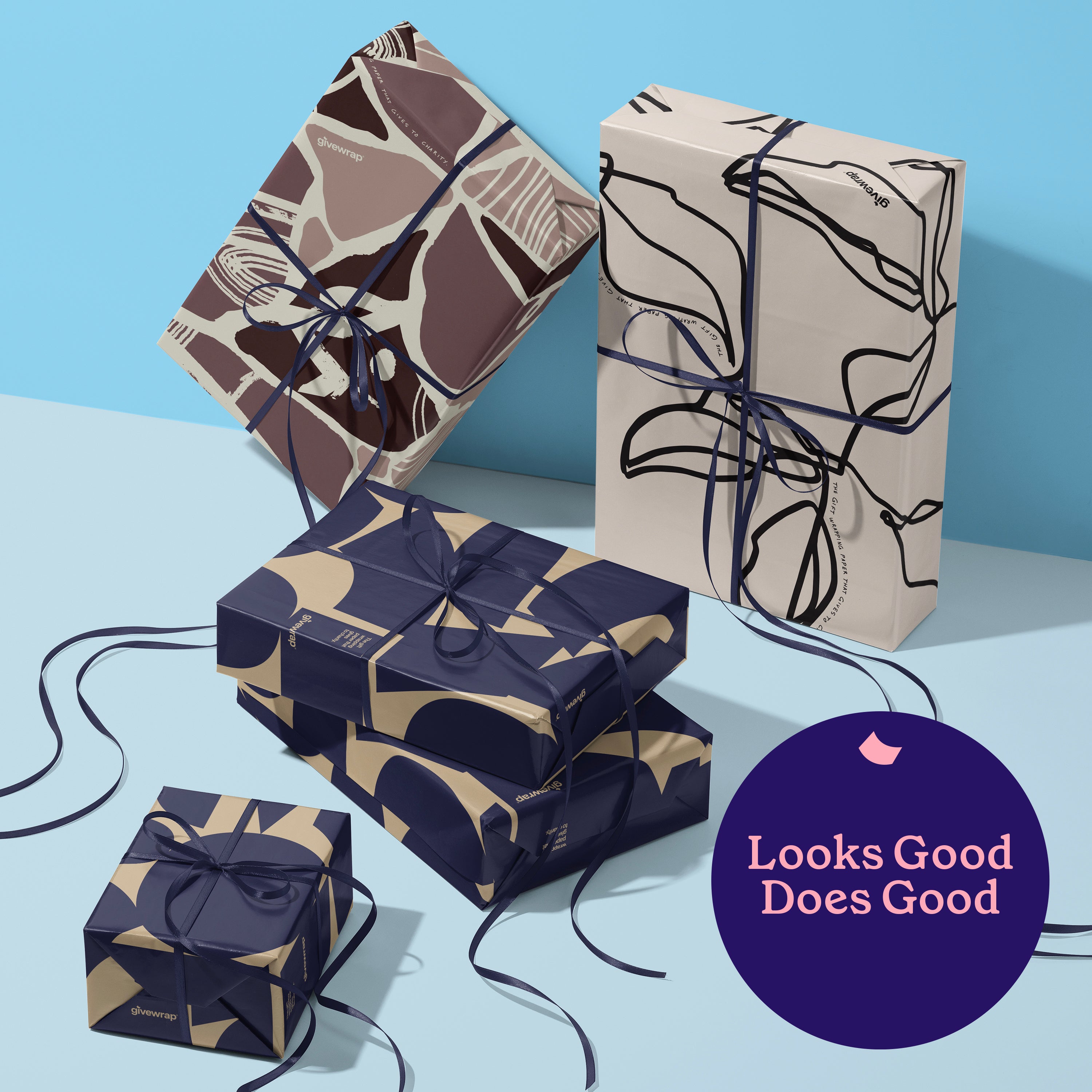 50cm x 70cm Eco-Friendly Wrapping Paper - Luxe Bundle (6 Sheets)