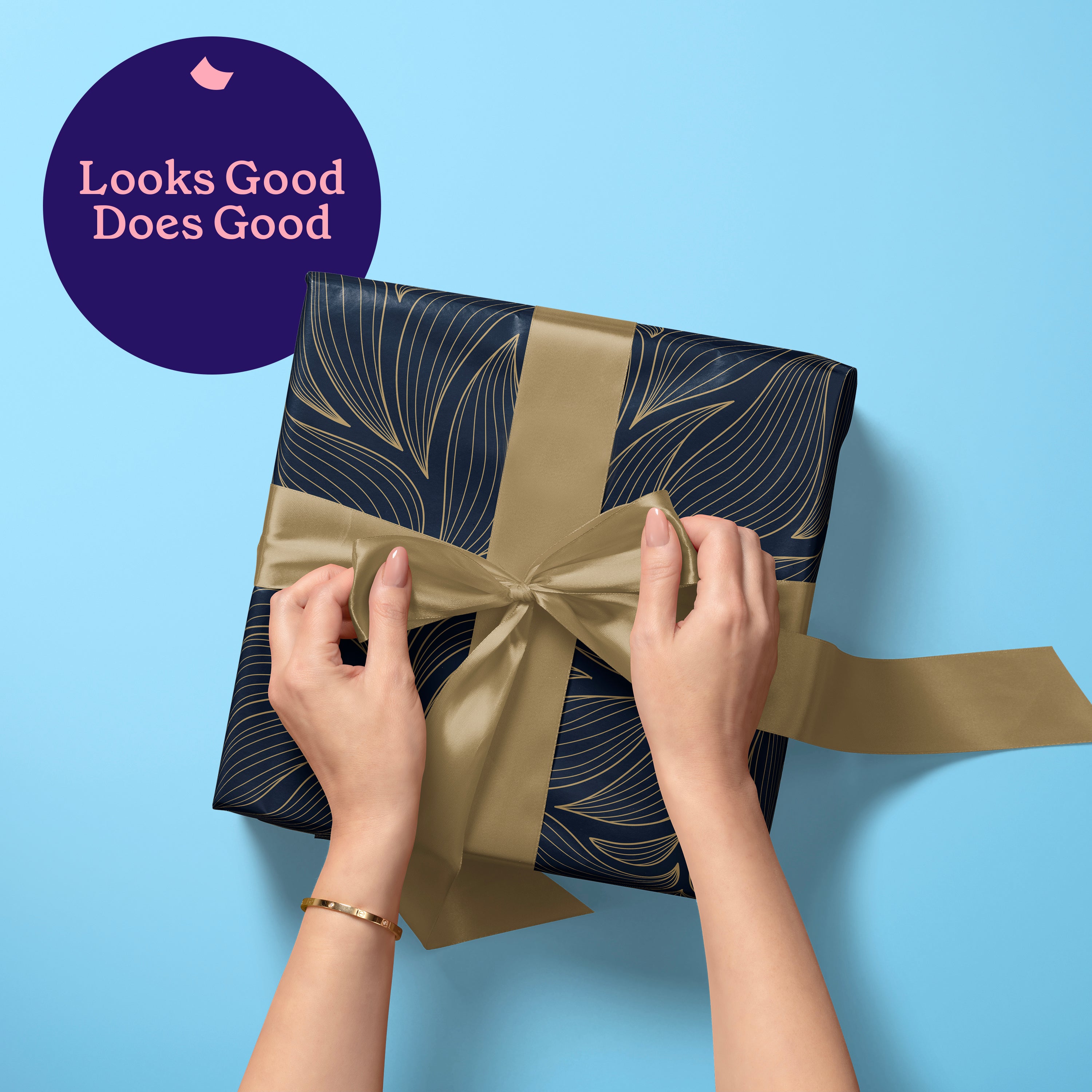 50cm x 70cm Eco-Friendly Wrapping Paper - Luxe Elegant Bundle (6 Sheets)