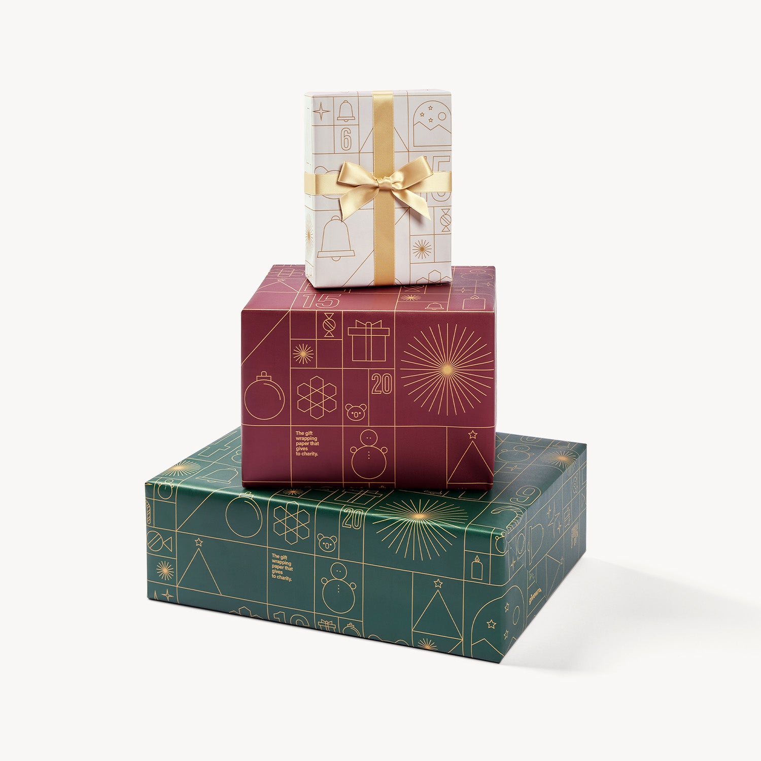 Advent Maroon Wrapping Paper