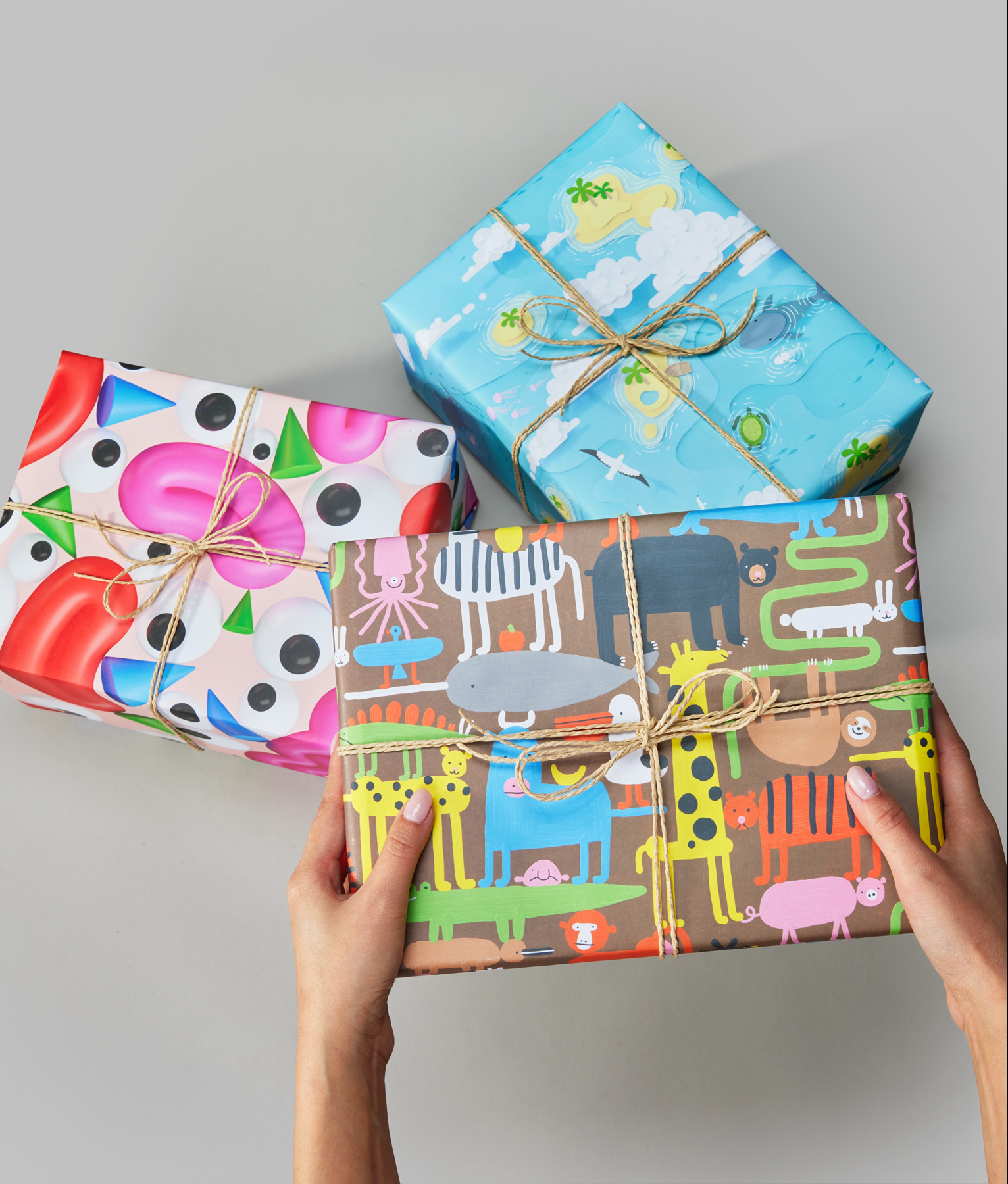 Animal Tetris Wrapping Paper