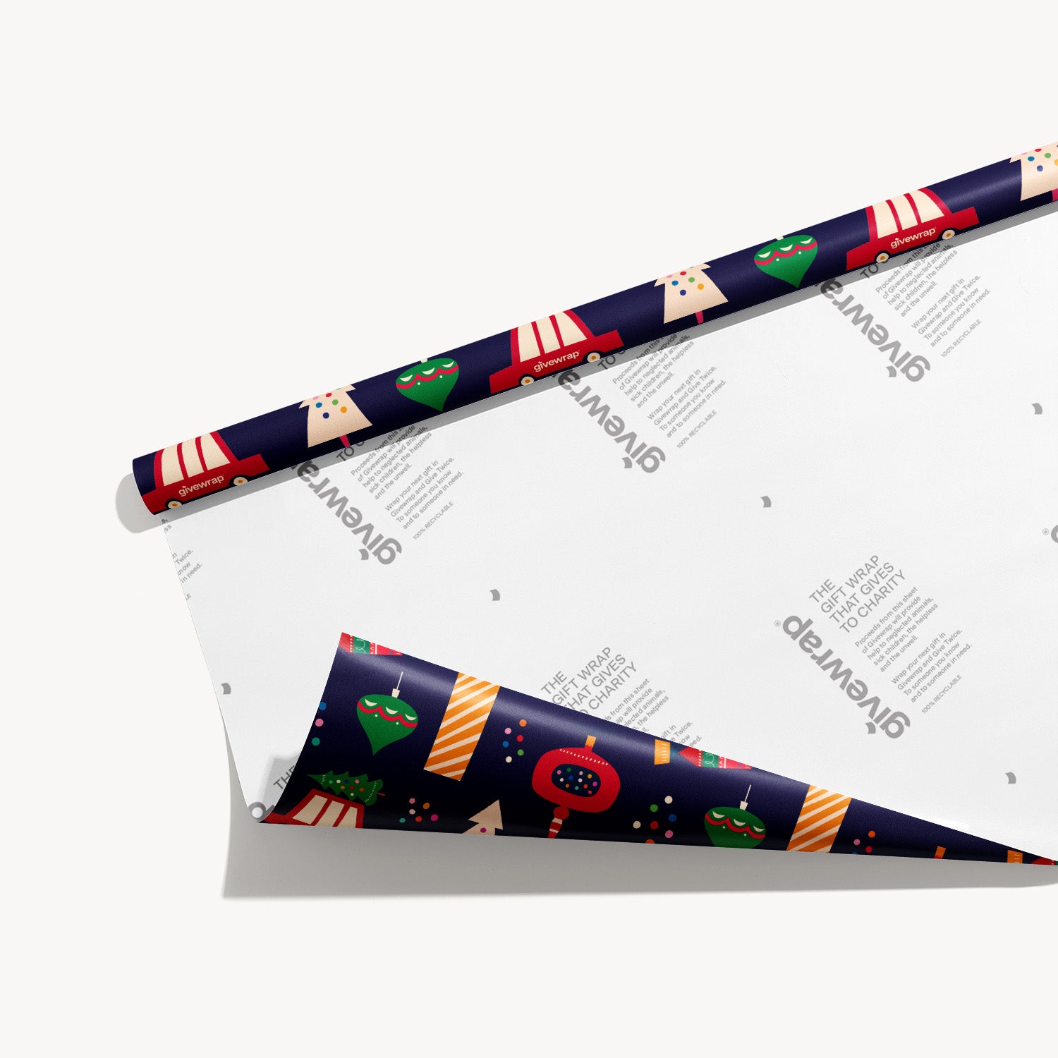 Blue Christmas Wrapping Paper