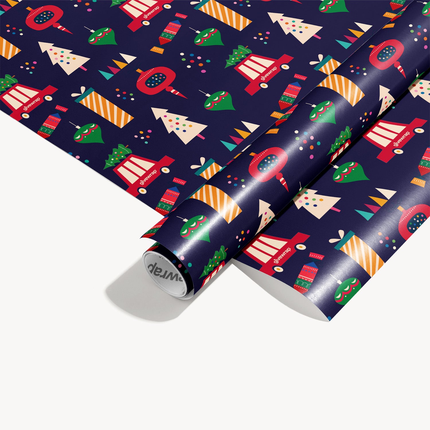 Blue Christmas Wrapping Paper