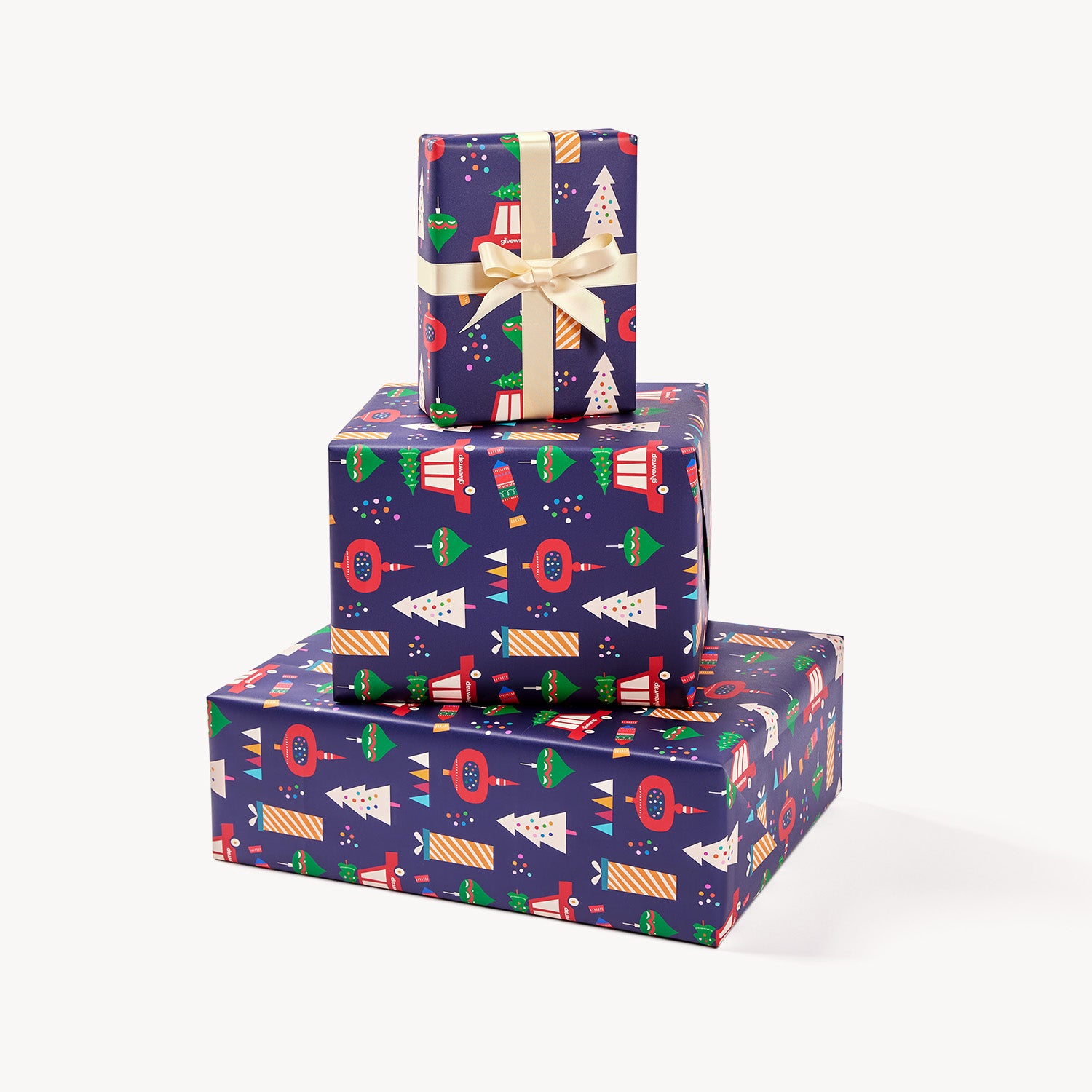 Blue Christmas Wrapping Paper