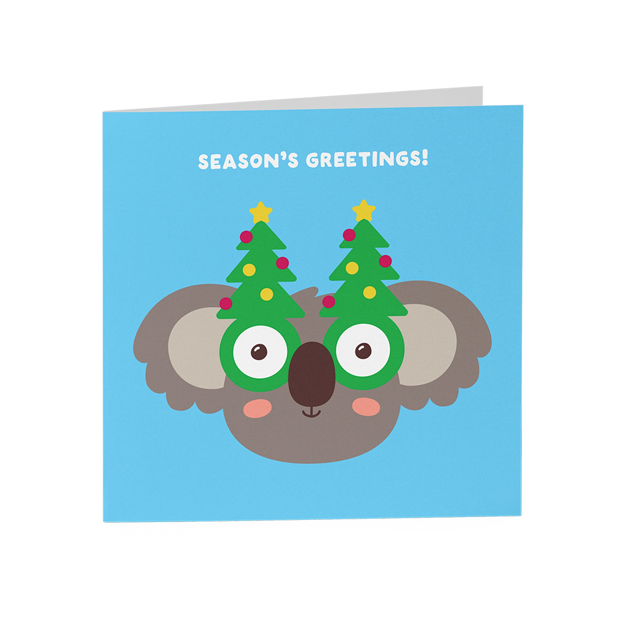 10 Christmas Greeting Cards - Santa and Koala