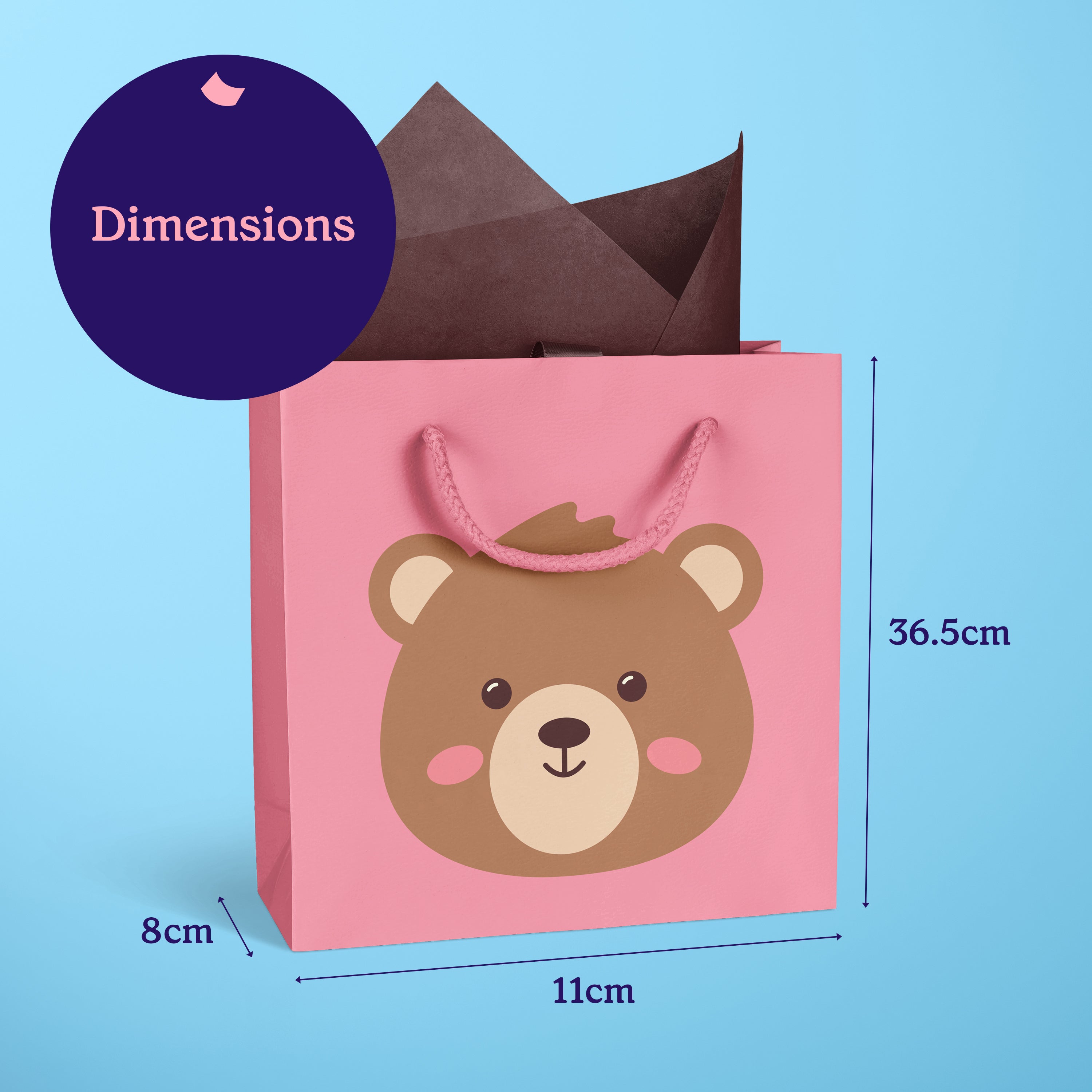 Baby Animal Gift Bags - 3pk