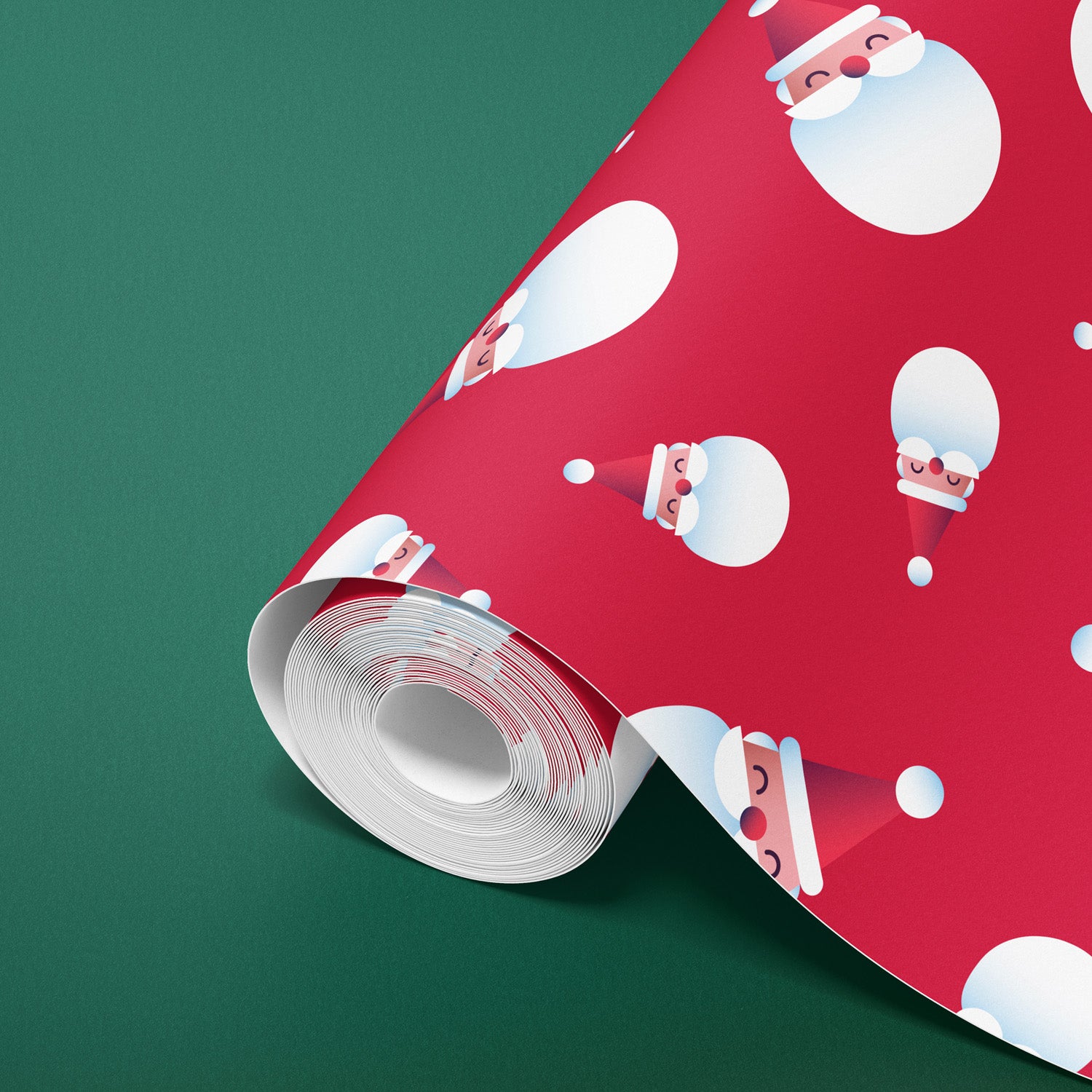 Wrapping Paper Counter Roll 80gsm Santa Red (50cmx50m)