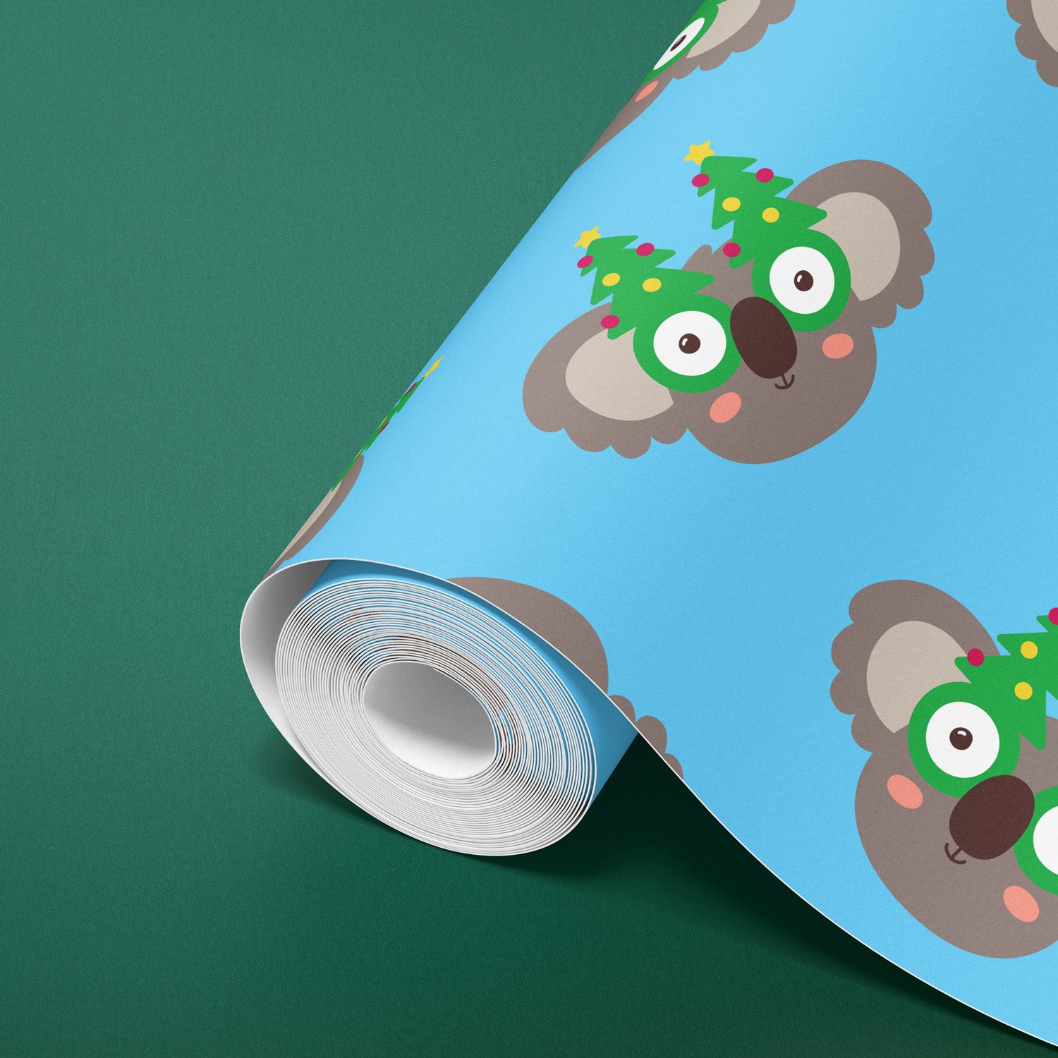 Wrapping Paper Counter Roll 80gsm Koala Christmas (50cmx50m)