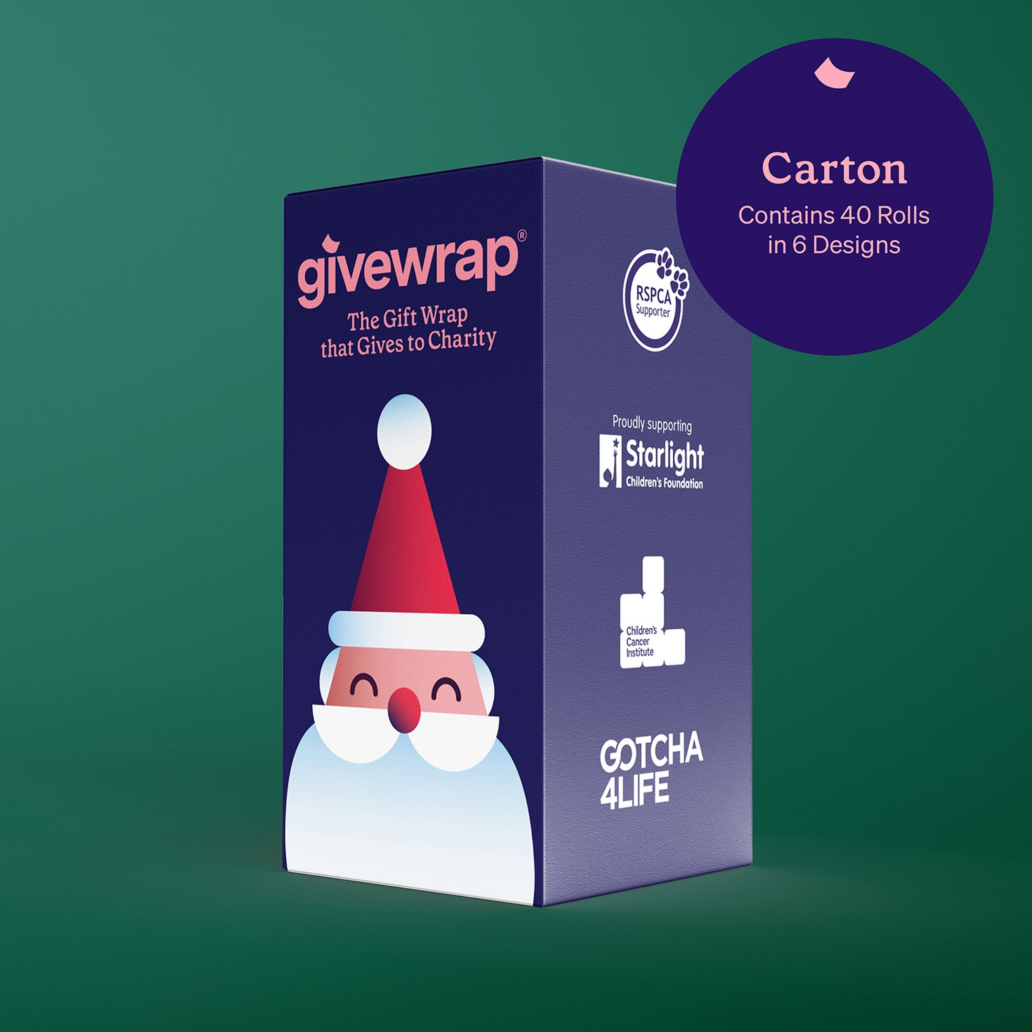 Carton of 40x Wrapping Paper Rolls 80gsm (70CMx3M) - Festive Variety for Retailers