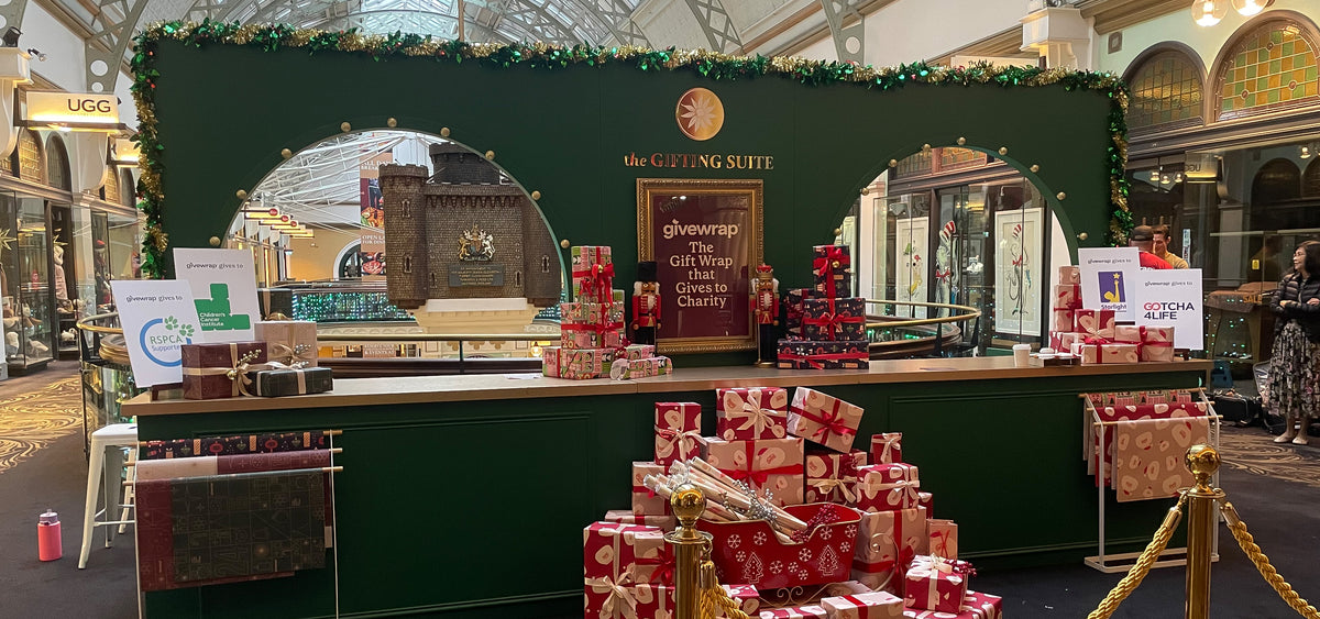 Gift wrapping stations