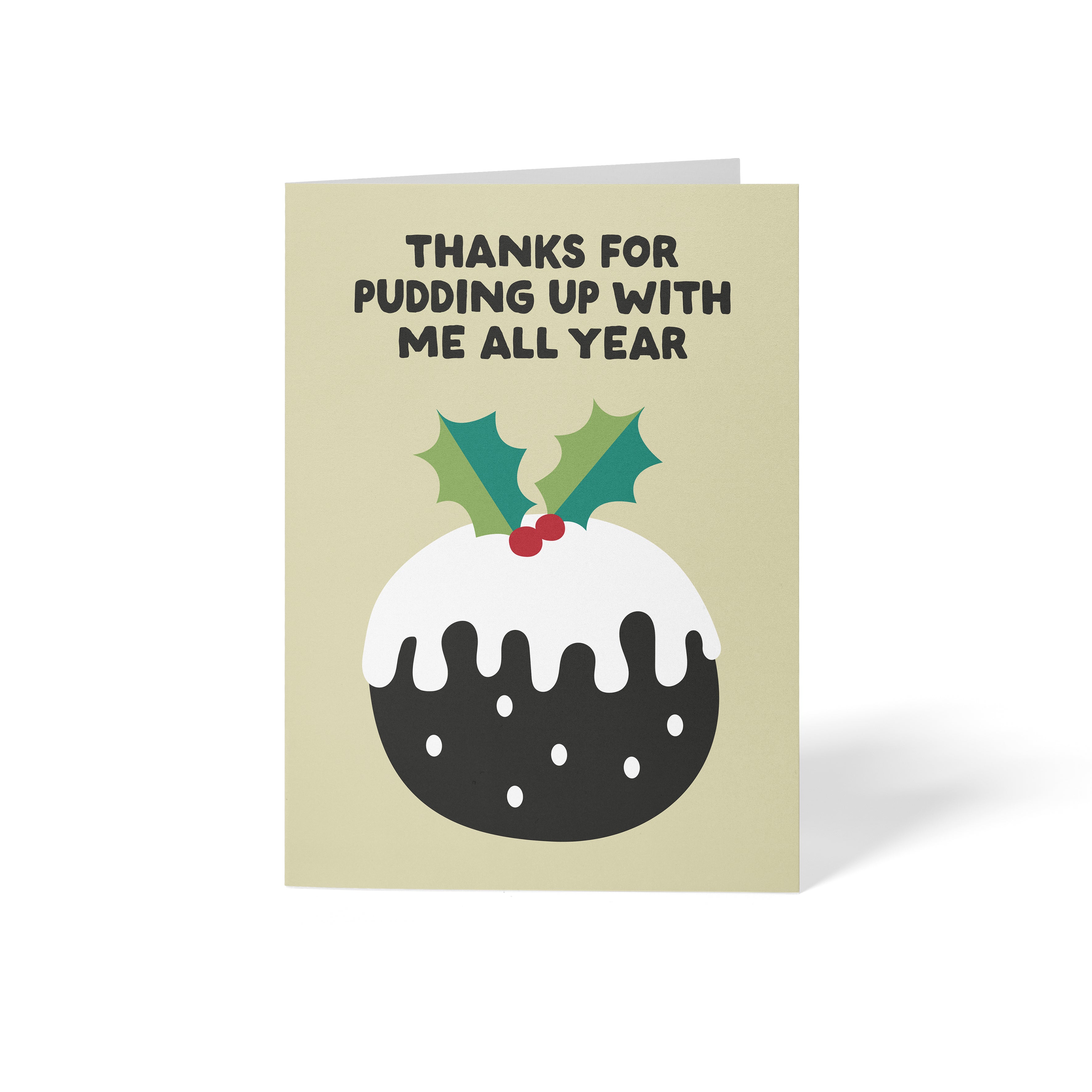 6 Christmas Greeting Cards - Santa + Pudding + Koala