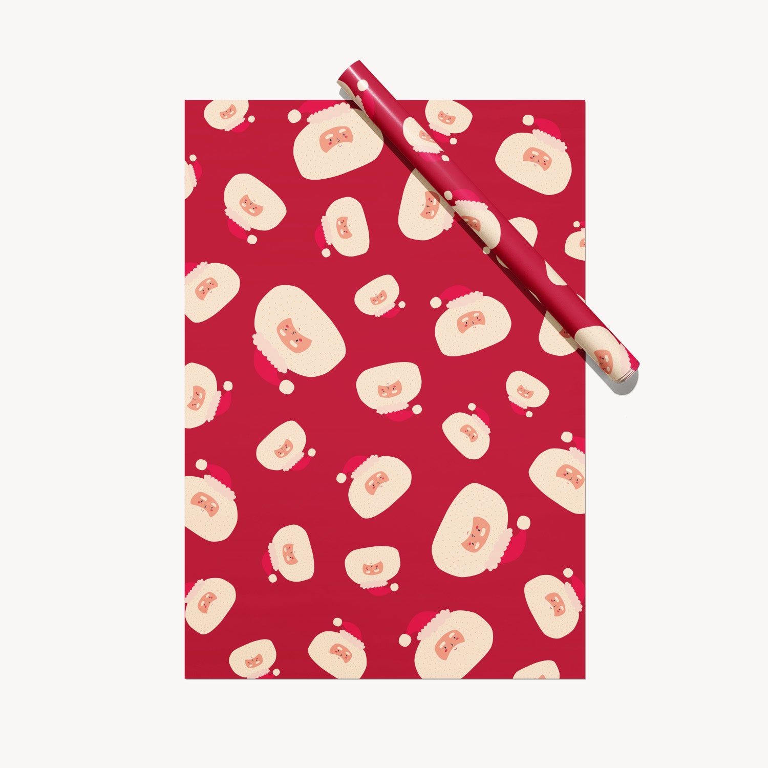Santa Cherry Wrapping Paper
