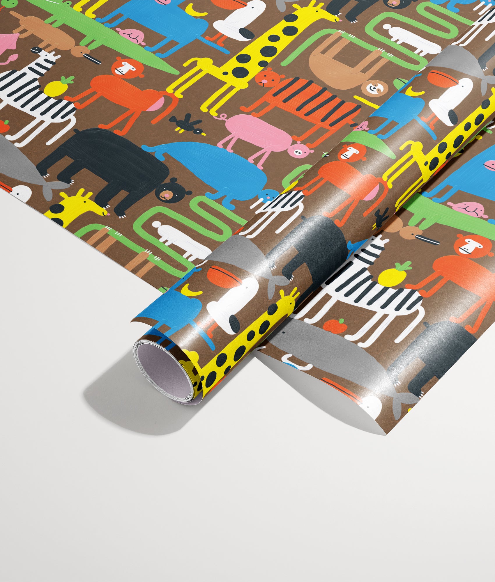 Animal Tetris Wrapping Paper